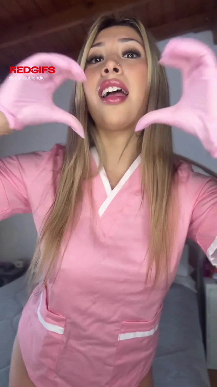 Nude or Nah? Sexy Nurse Tease with Massive Tits 😈🍑