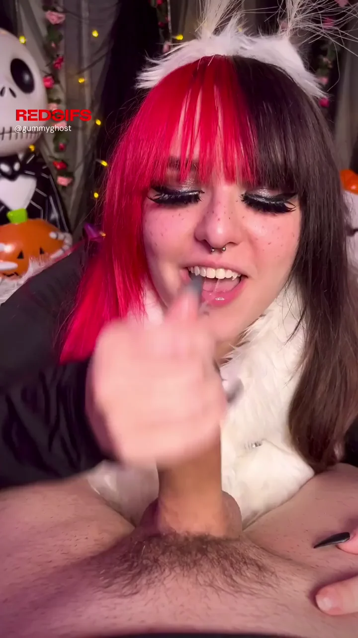 Glaze My Goth Harley's Hungry Tongue with Your Thick Load 😈💦👅