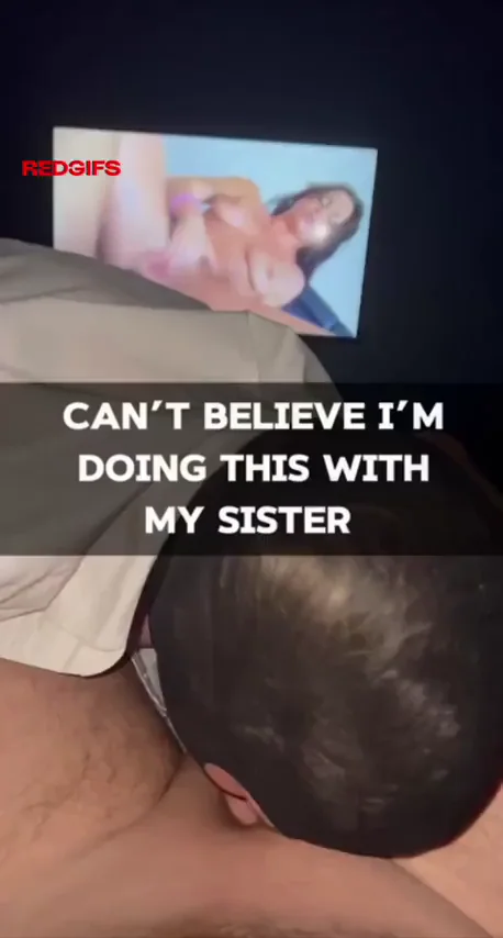 Throat-Fucking My Sis While Watching Her Sloppy BJ Clips 😈🍆💦