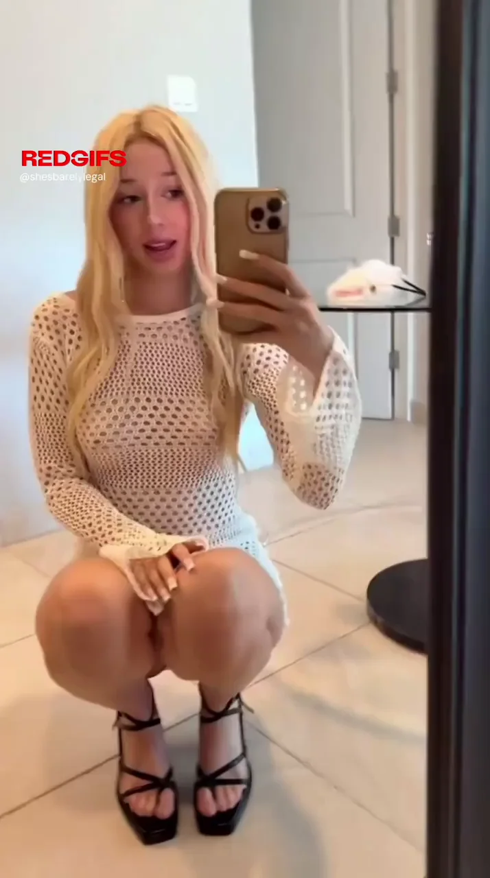 Kneeling pretty in white and heels… you’d pull me closer, right?