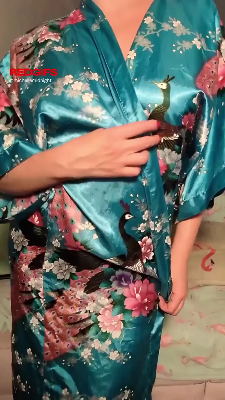 Blue Silk Tease with Massive Eraser Nipples
