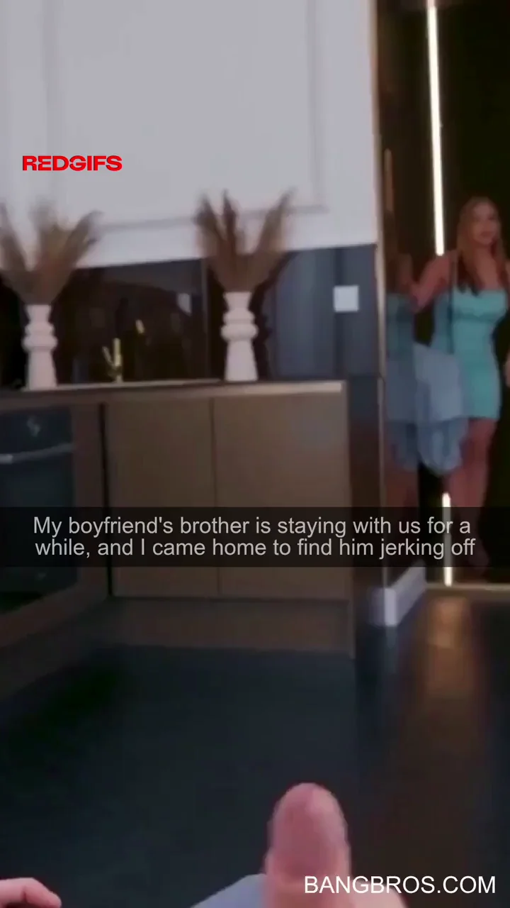 I caught my boyfriend's brother jerking off, and I couldn't help myself
