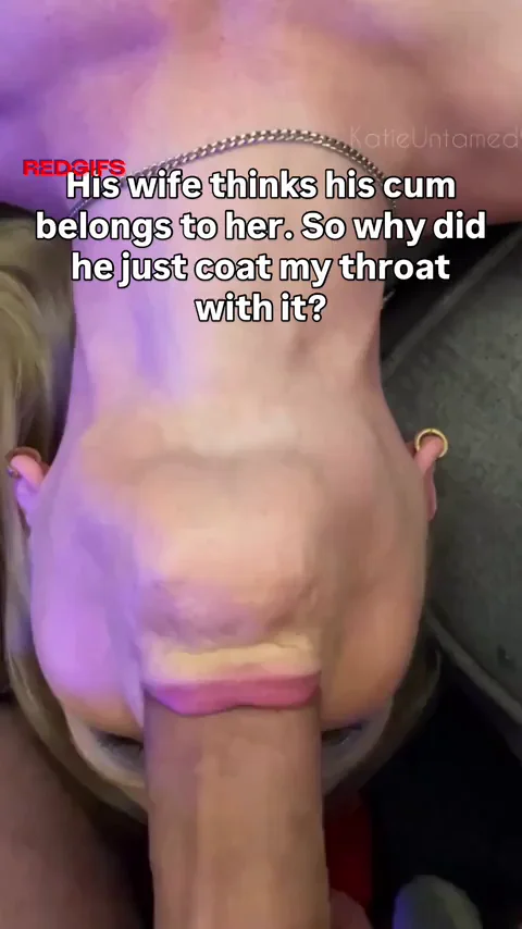 Wife's Dead Wrong: Slutty Side Chick Coats Throat in Hubby's Load