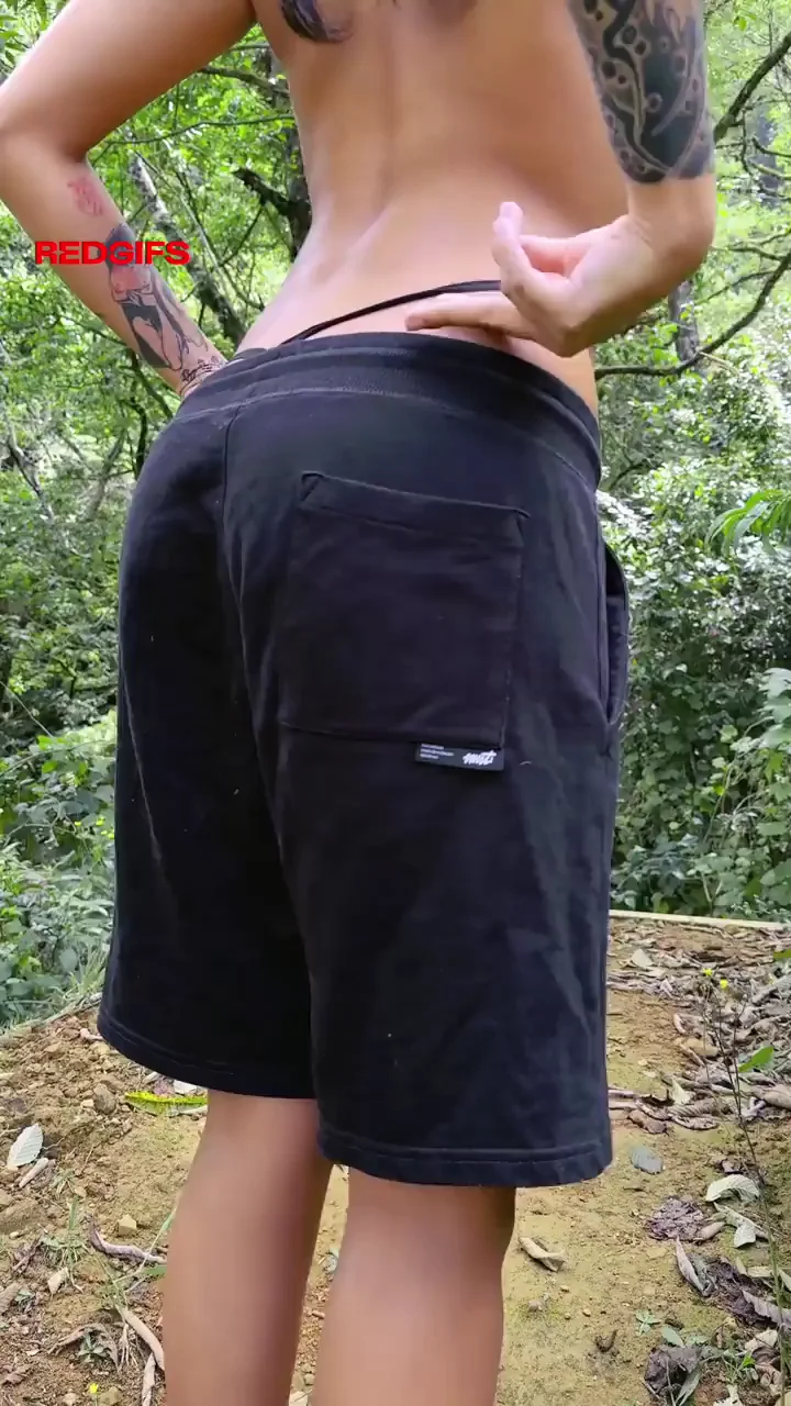 Stripped Bare After Hiking 🥵🌿 Big Tits Tease in the Wild