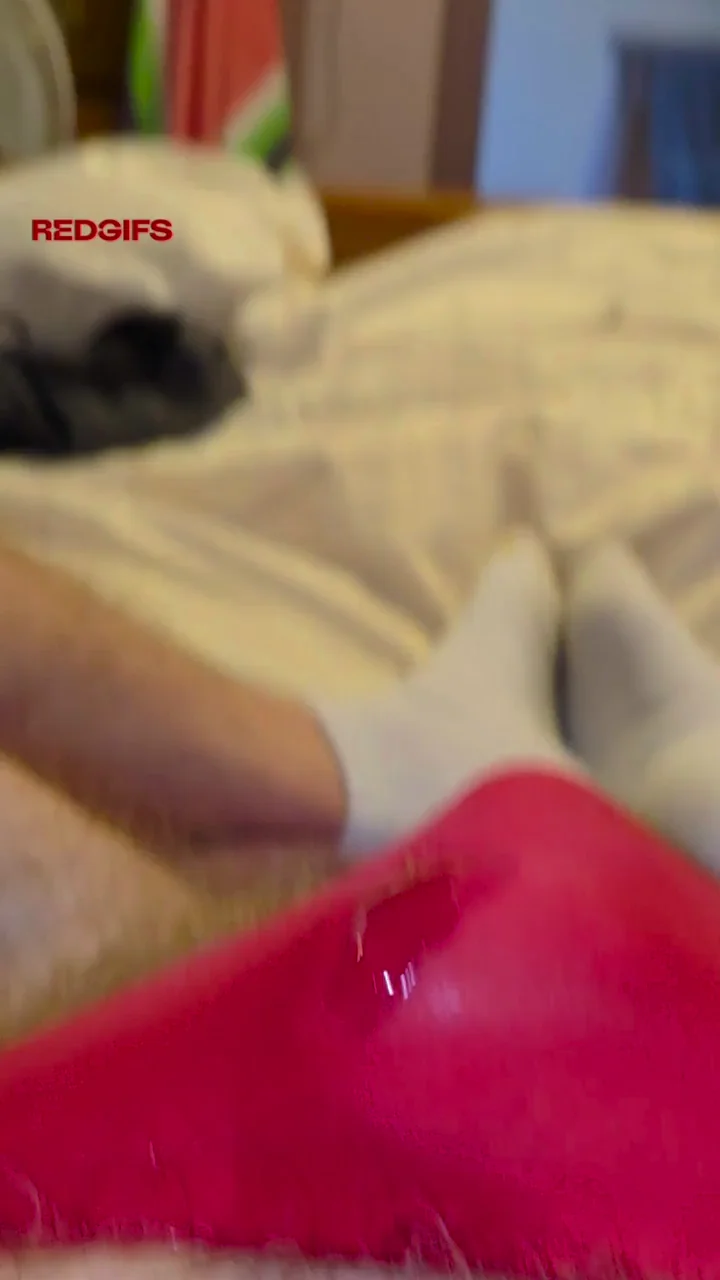Precum flowing after an hr of edging.