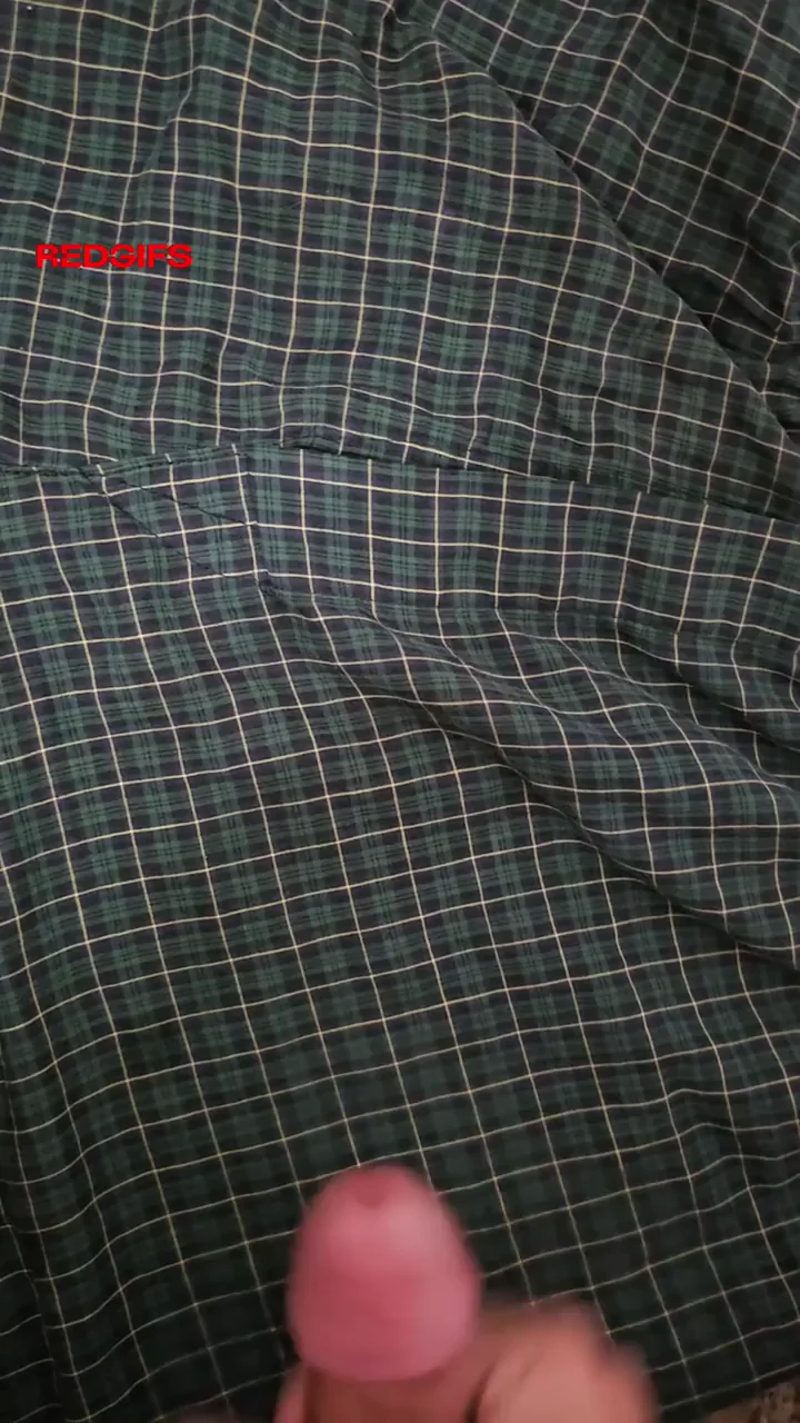 Redditor's Sticky Cum Blast on Plaid Shirt
