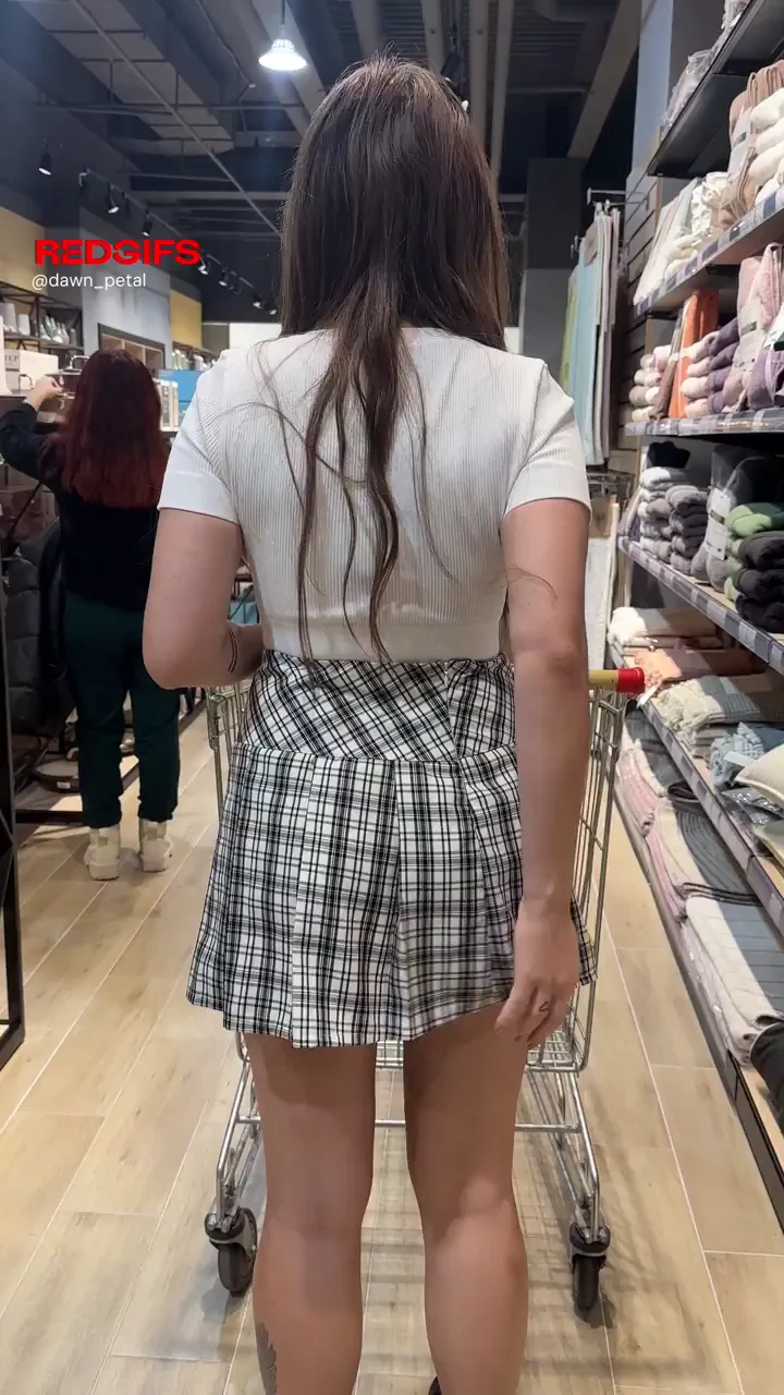 Oops, you managed to change my panties at the mall.