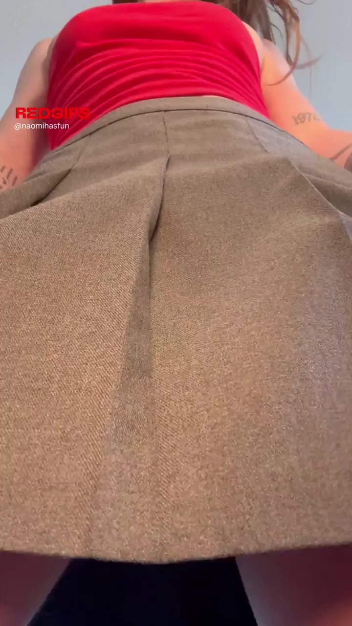 Giving you a quick look at what’s under my skirt