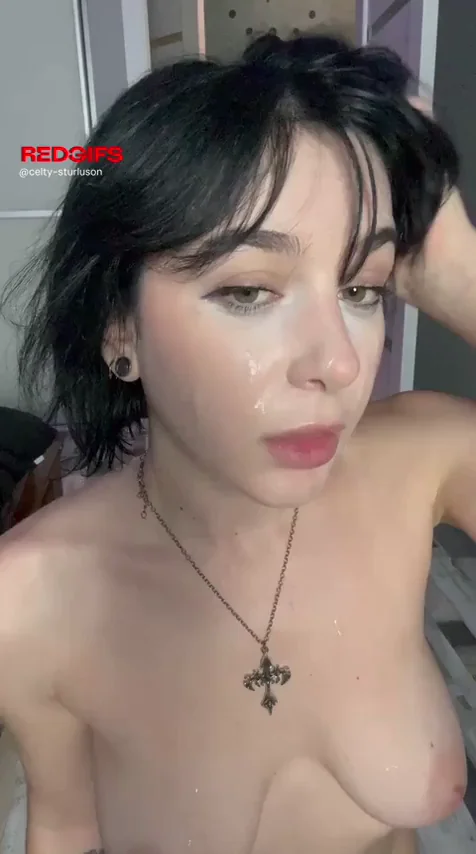 Cum-Drenched Cutie Craves His Hot Load Splattered on Her Perky Tits