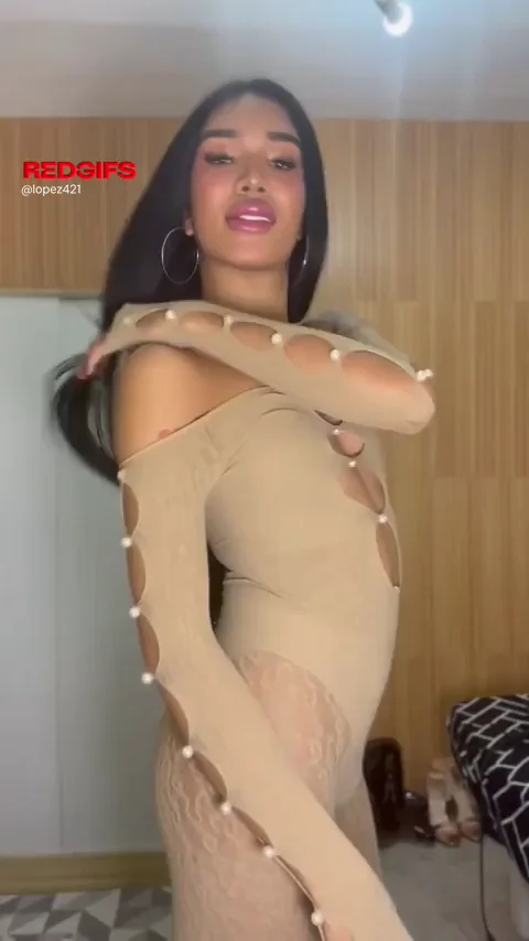 😈 Horny for This Petite Ladyboy's Massive Bulge Tease? 🐱‍👤💦