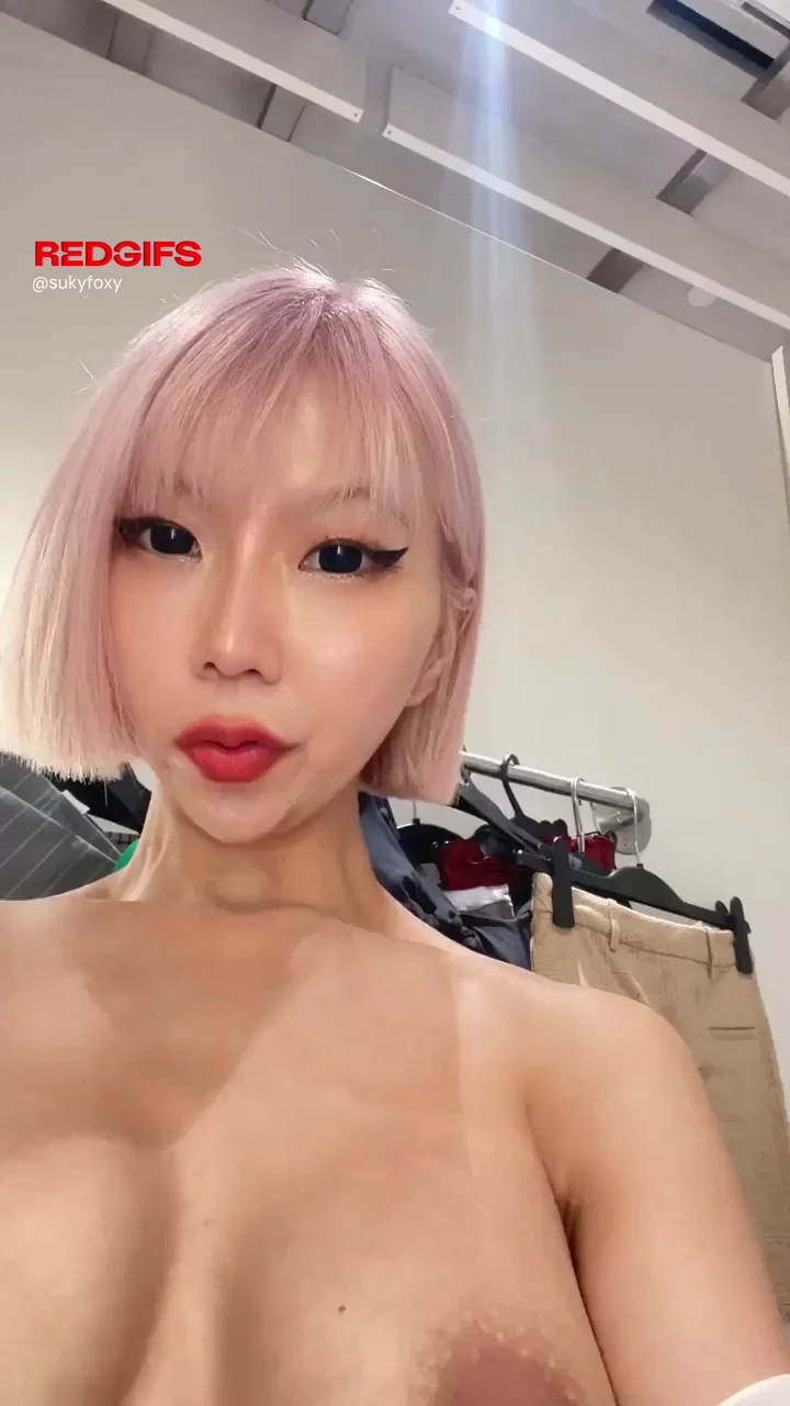 Stare at These Massive Asian MILF Tits – Pink-Haired Tease Demands Your Eyes