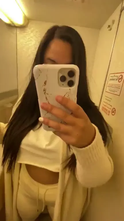 Occupying the toilet to show off my tits
