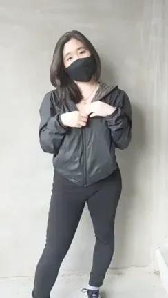 Jacket Hiding My Massive Tits? Watch Me Flash 'Em!