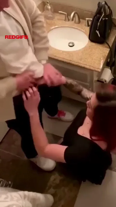 Redhead Slut Takes Balls-Deep Control in Steamy Bathroom BJ