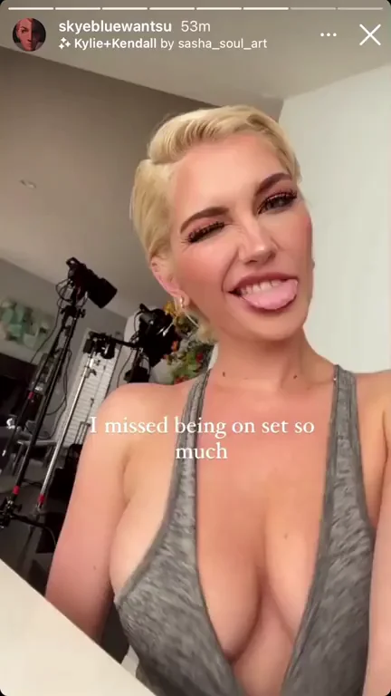 Blonde Bombshell's Intentional Cleavage Tease
