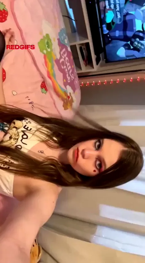 Revealing my teen flat tits :)