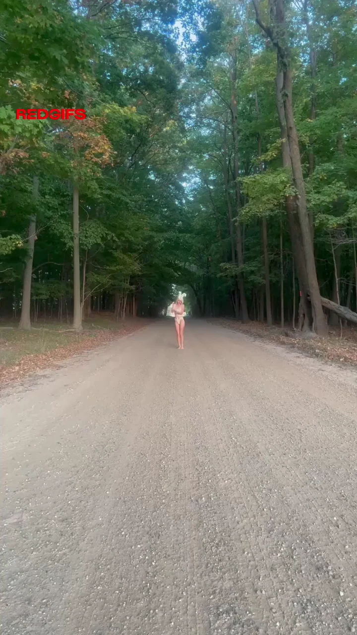 naught little bunny haveing the most fun in the woods