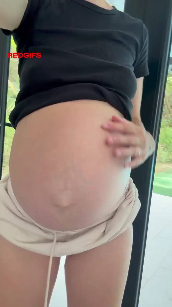Are you looking at my pregnant belly or trying to look at my butt?