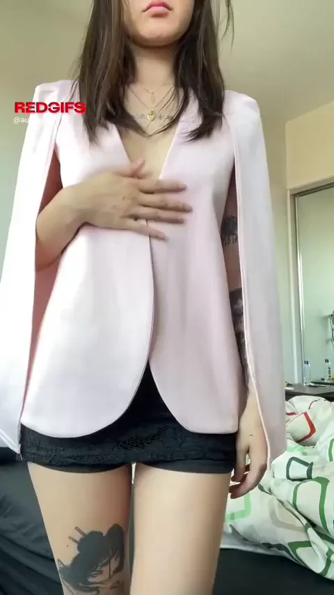 🔥 Secret Asian Office Slut Teases Her Tiny Tits & Petite Curves 😈