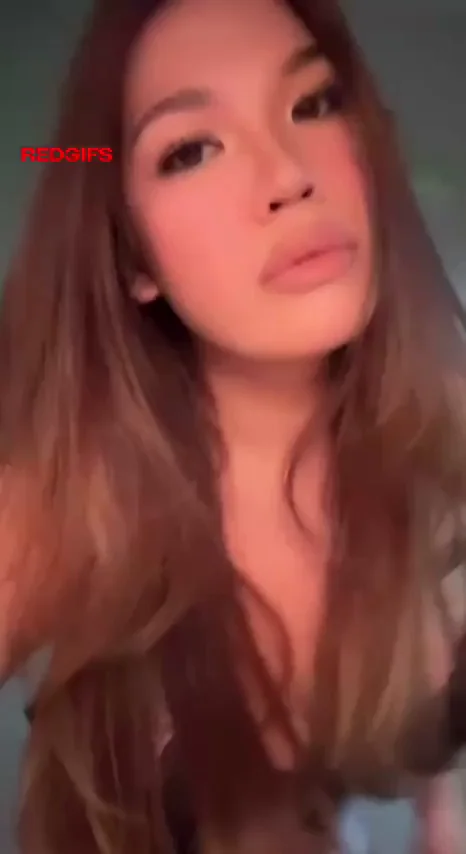 Sleepy Asian Bombshell Teases Her Massive Tits