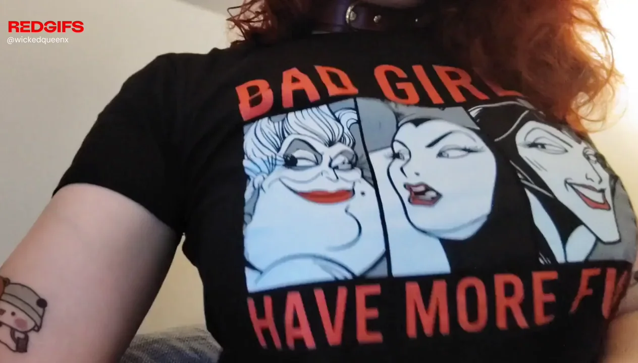Nerdy Redhead Slut Teases Her Massive Natural Tits