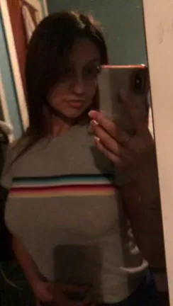 Busty Teen Slut Teases Tits in Mirror, Begs for Anal and Squirting Challenges