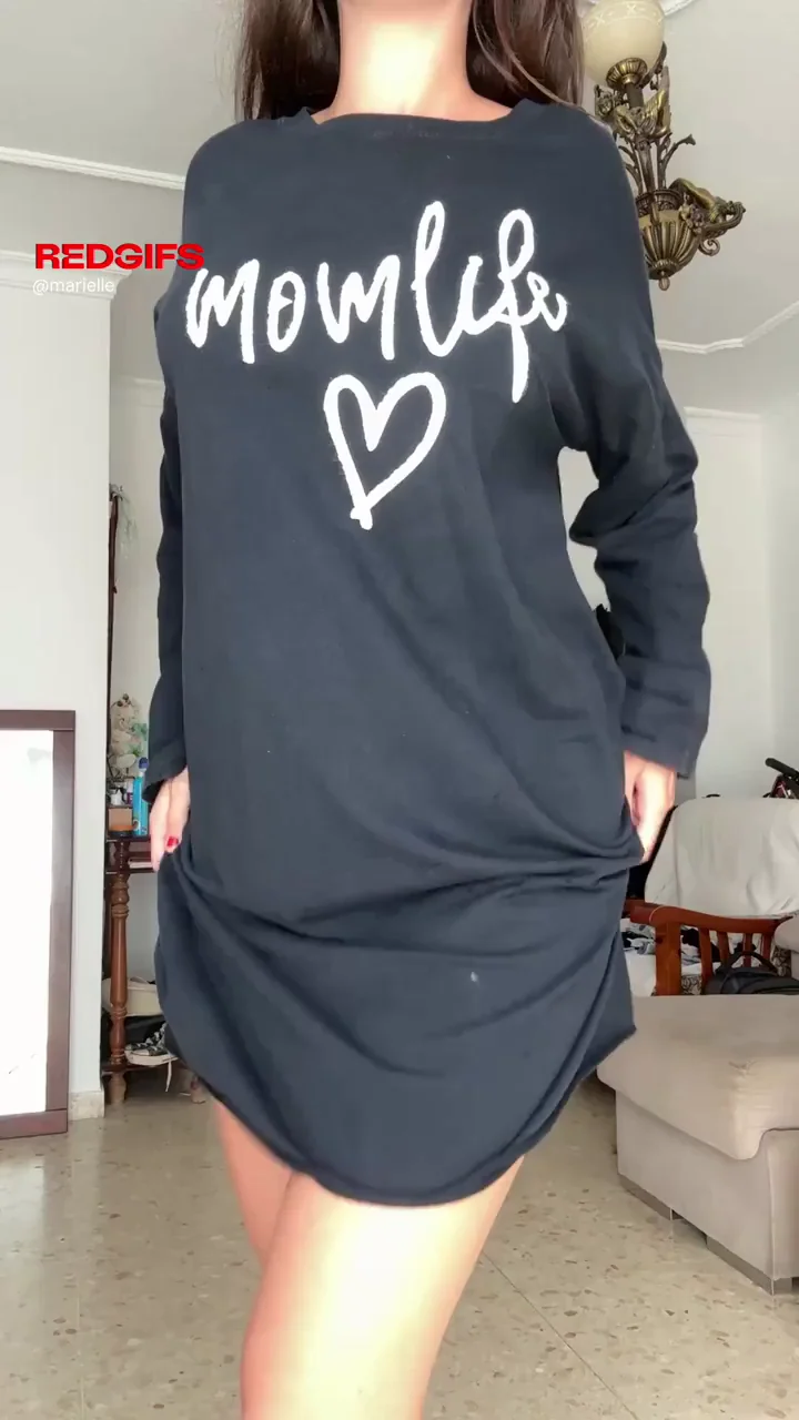 Oversized hoodie hides my tight body