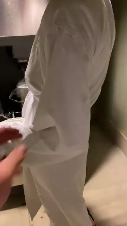 Hotel Robe Tease: Slutty Curves Slip Open