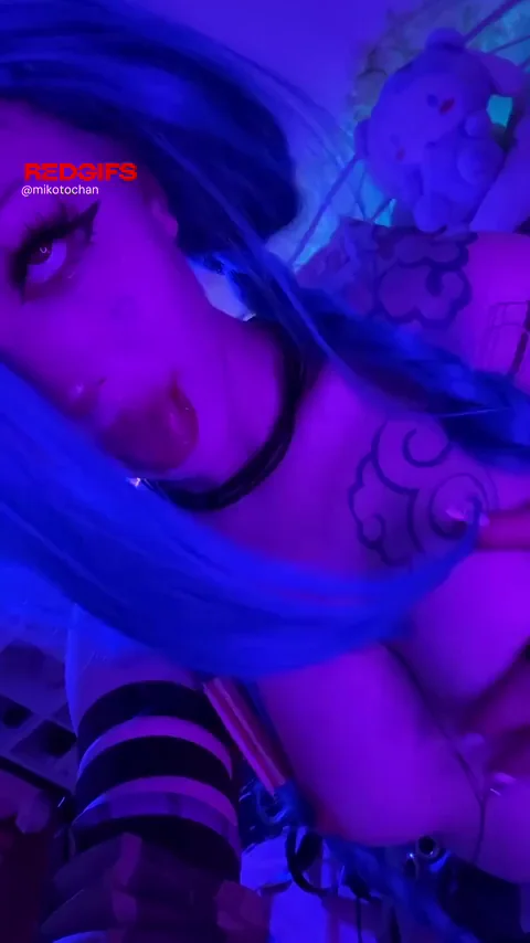 Ahegao from Jinx [League of Legends] (Space_Sky_)