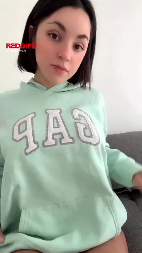 Teen performs a hot striptease