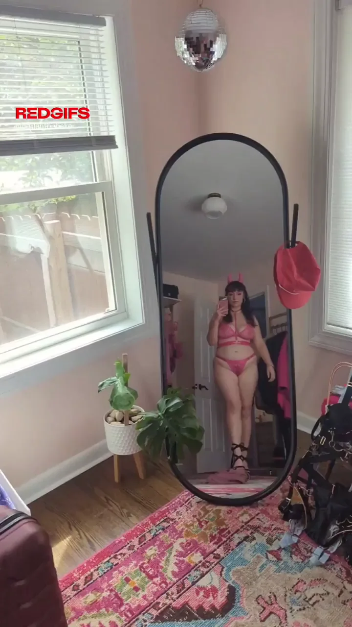 Thick Succubus Stalks Her Prey in Slutty Pink Lingerie