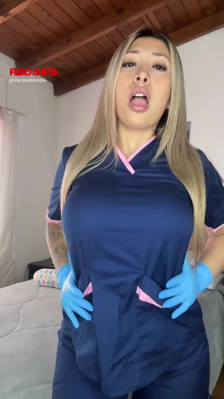 🔥 Nurse's Epic Titty Drop Tease - No Touching Allowed! 😈🍒