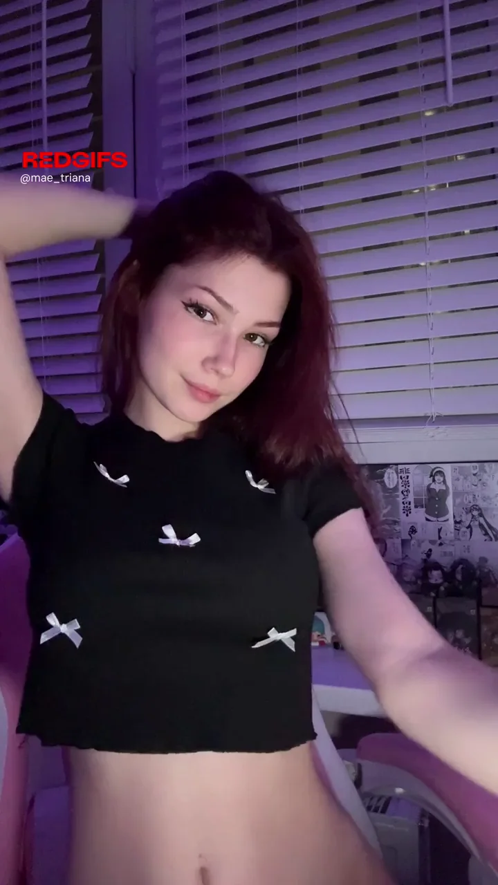 Redhead Teen's Slim Waist Hides Massive Titty Drop Reveal