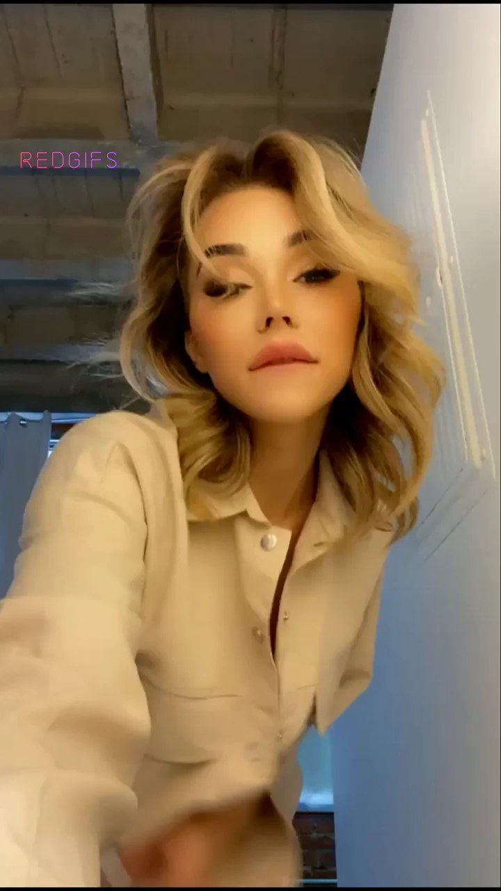 Blonde Bombshell's Perky Titty Drop Tease
