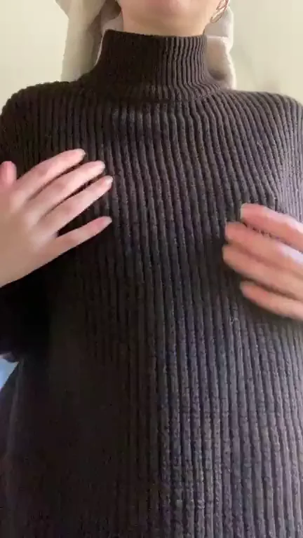 Reveal from under my big sweater