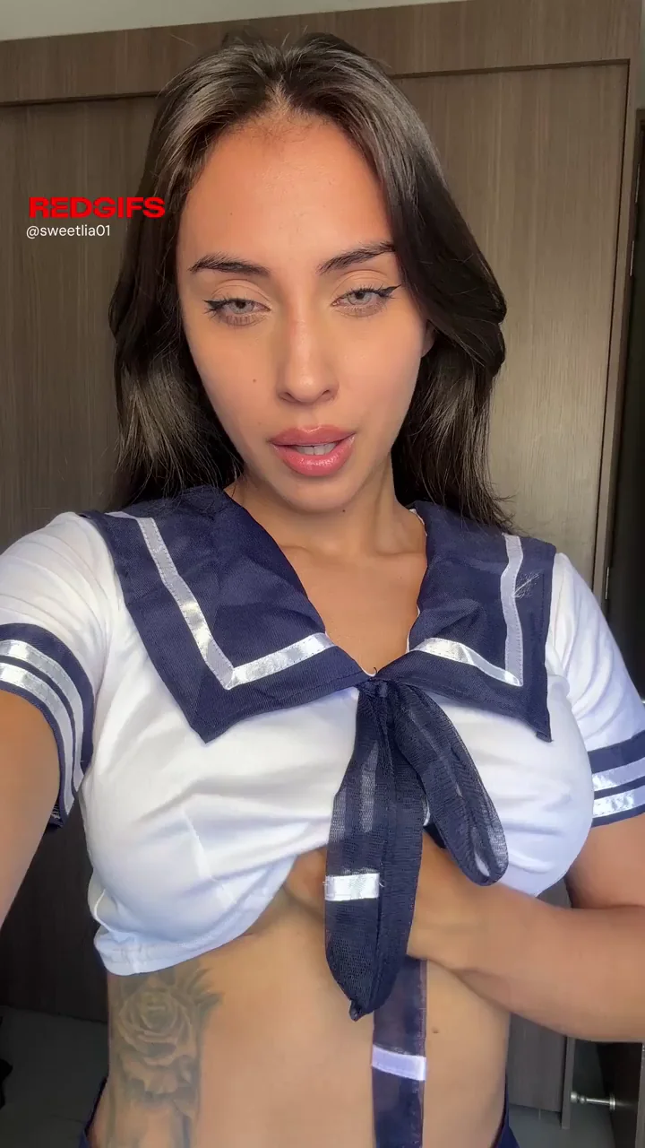 Tiny Waist Slut Rocks Curvy Tits in Naughty Sailor Tease