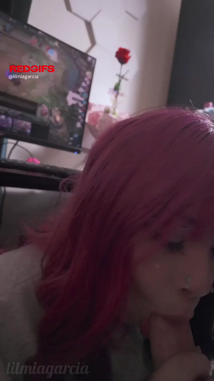 He loves it when I suck him off while he games ;)