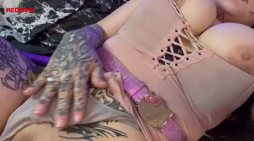 Petite Glitter Slut Teases Tits and Pussy - Drop a Like for Hotter Solo Action