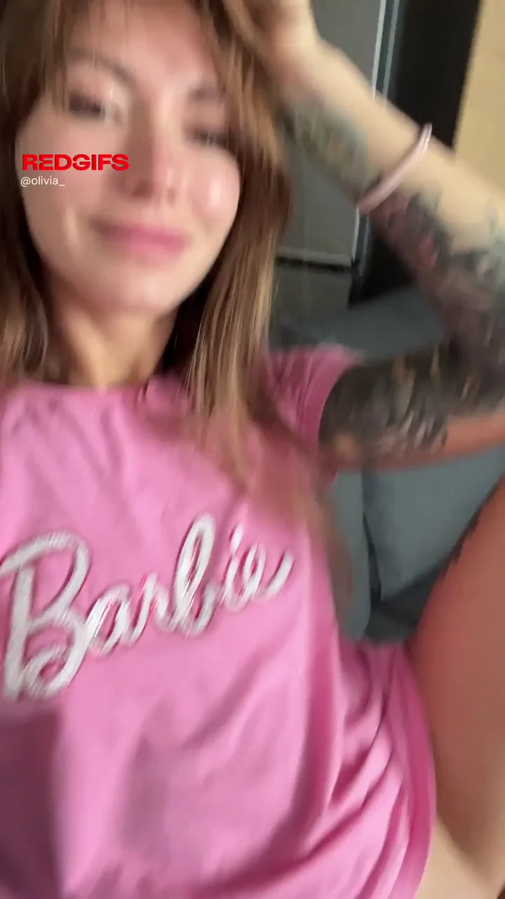 🏠 Horny MILF Home Alone in Tiny Barbie Tee, Pussy Out 😈