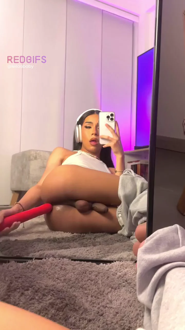 Trans Teen's Throbbing Dick Tease: Getting Ready to Pound