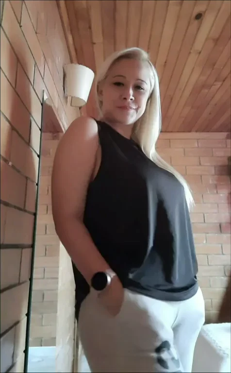 Mature Blonde MILF Teases: Love My Thick Ass? 🍑🔥