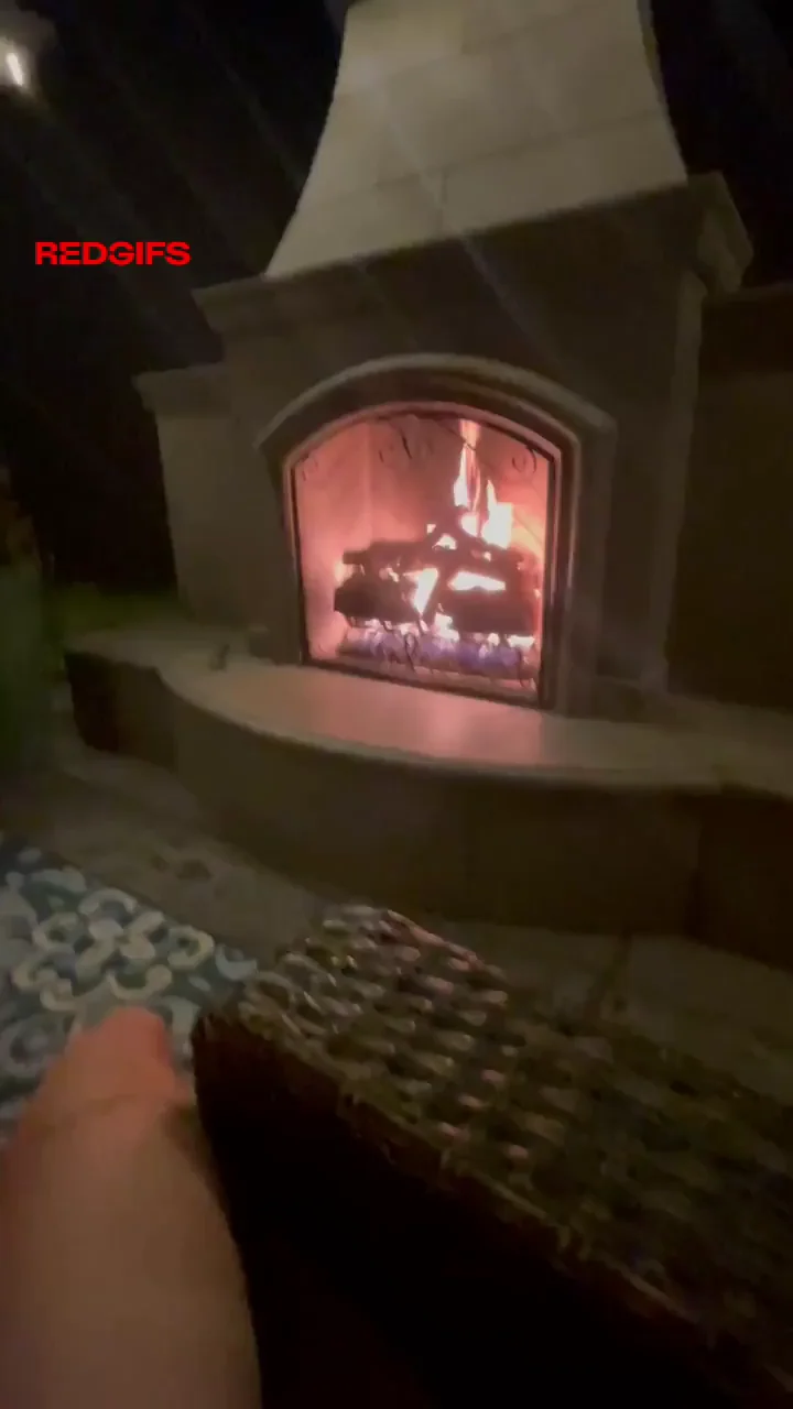 🔥 Muscular Slut Gets Pounded Standing Doggy by Firepit 🍑💦