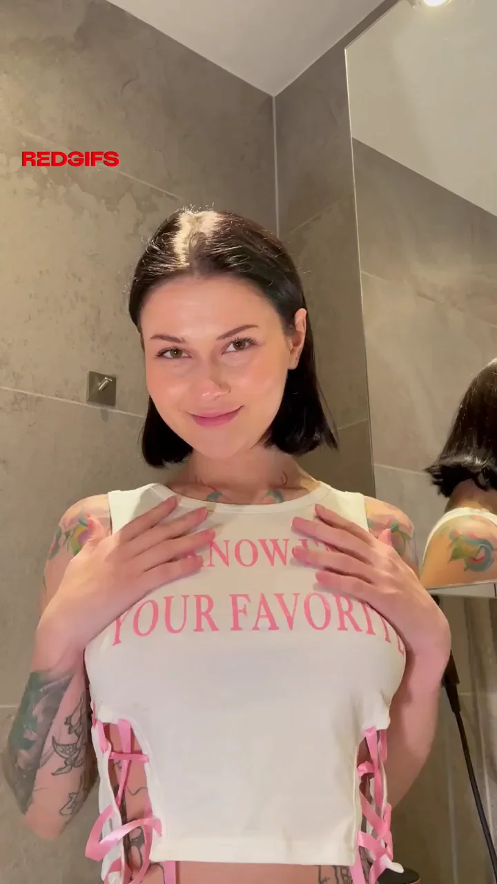 Titty Drop Tease: Tattooed Slut Plays with Her Juicy Naturals 😈🍒
