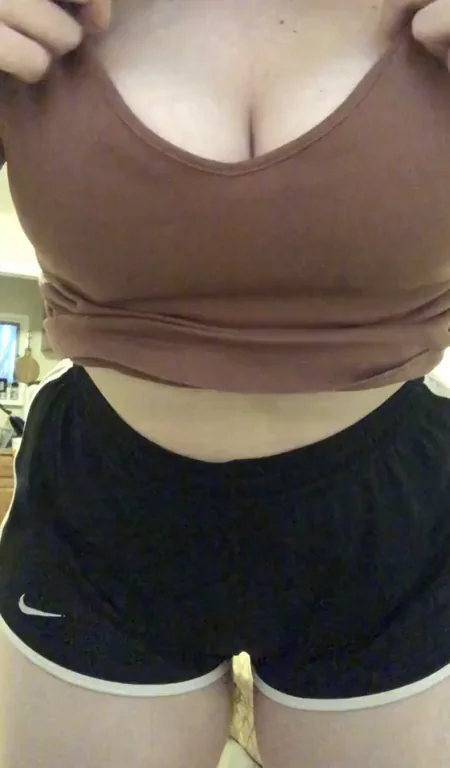 POV: i flash you my tits when your gf turns around