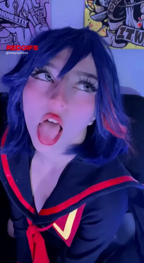 Ahegao Slut in Sailor Uniform Makes Your Cock Throb