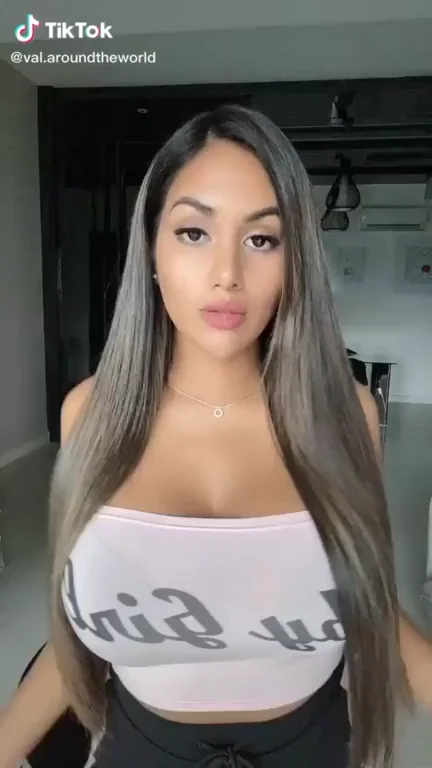 Busty with long hair. Perfect woman!