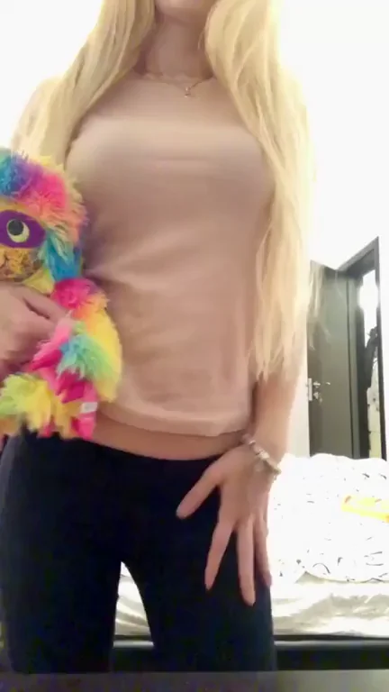 Blonde Babe's Teddy Tease 😈🔥 Was Posting Her Perfect Nudes Worth It?