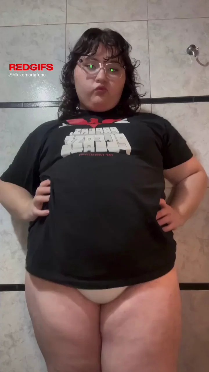 Chubby Cutie Teases Her Soft Jiggly Body in Panties 😍🍑