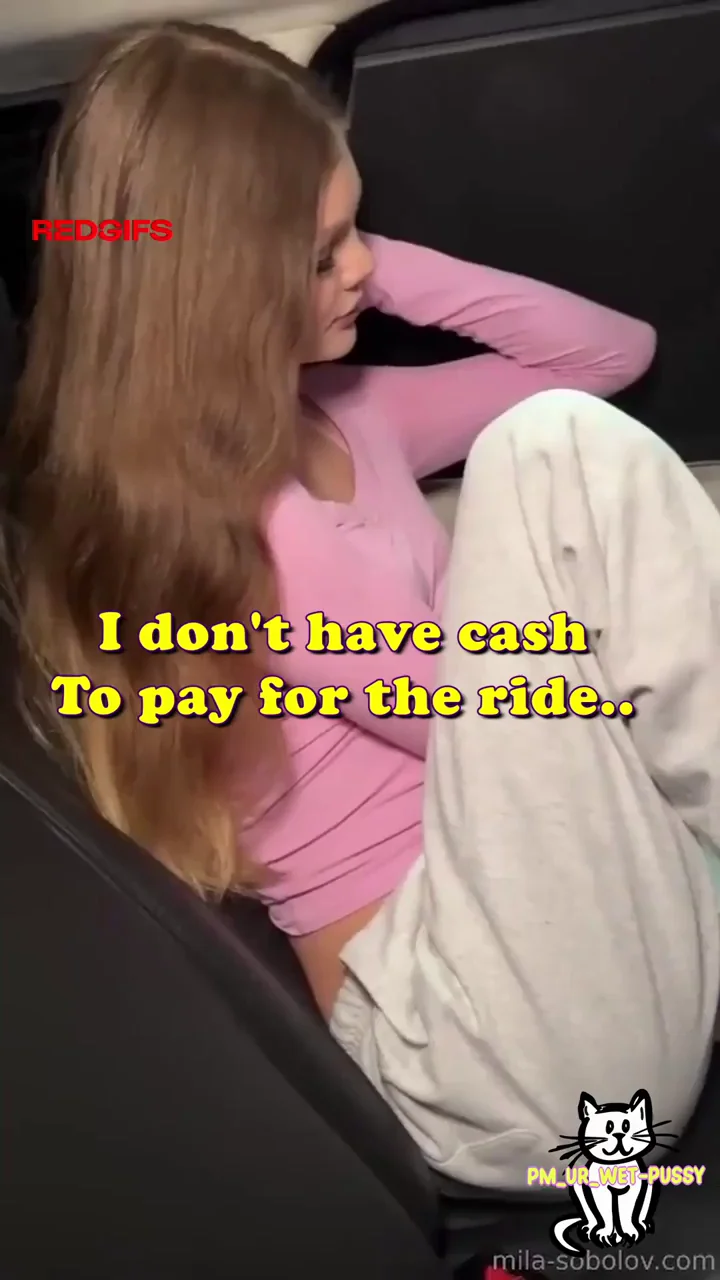 No Cash for the Ride? Take My Tight Pussy Instead! 💦🚗😈