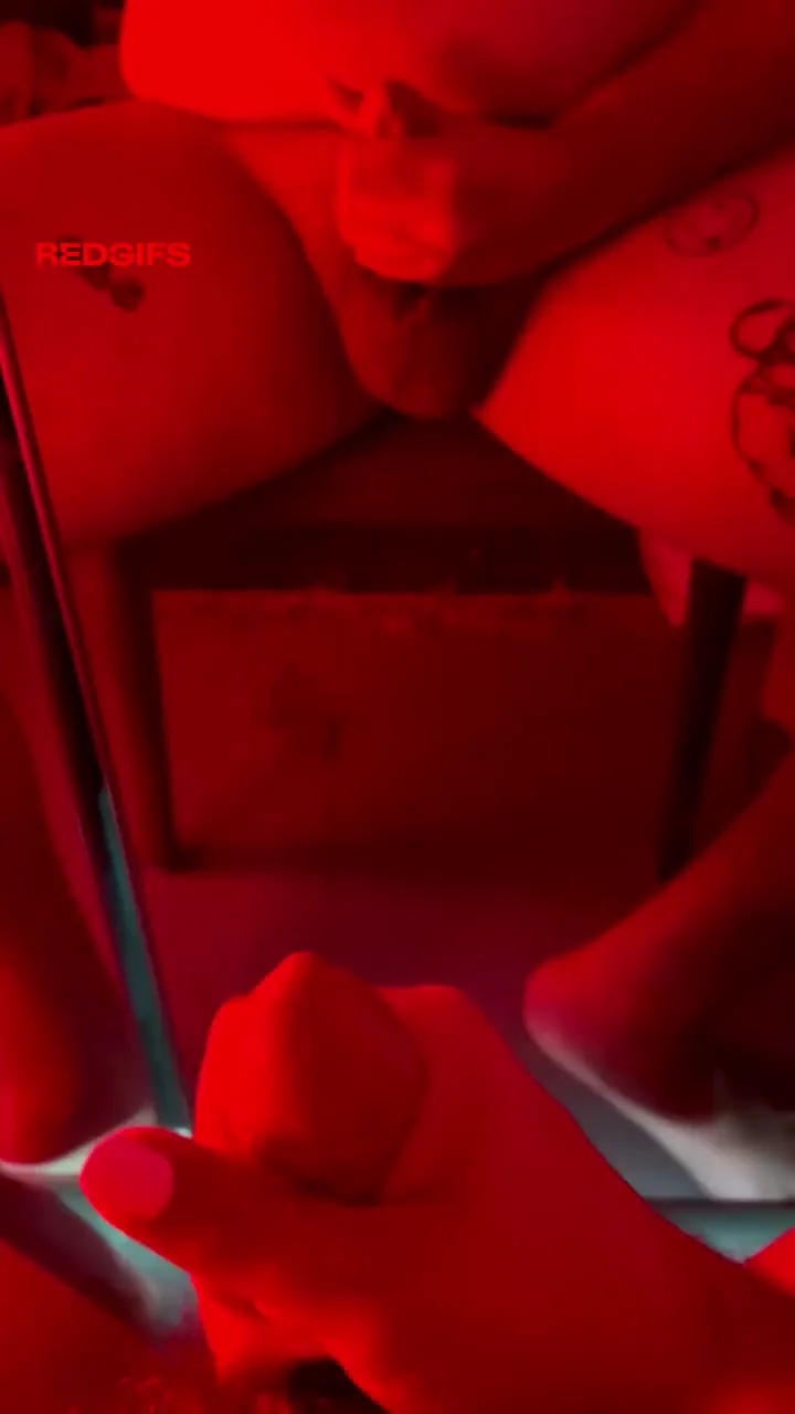😈 Edging My Thick Uncut Cock & Exploding Cum While Watching Myself Goon 🥛💦